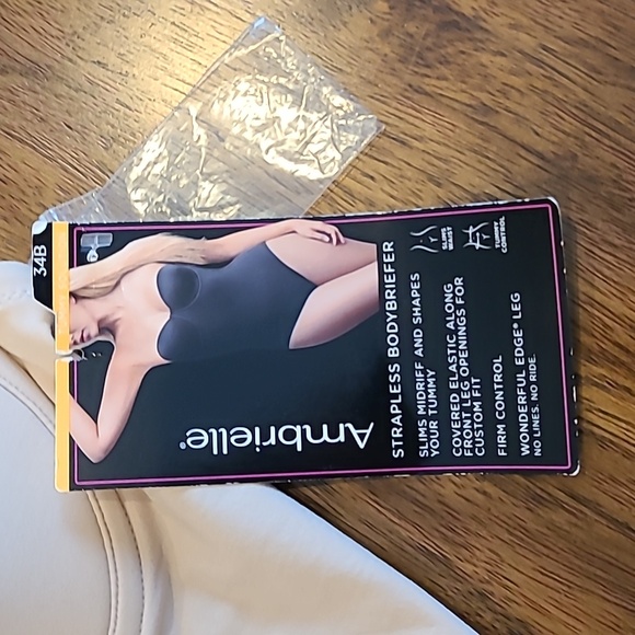 Ambrielle body shapers bodysuit size 34b.  New - Picture 2 of 6